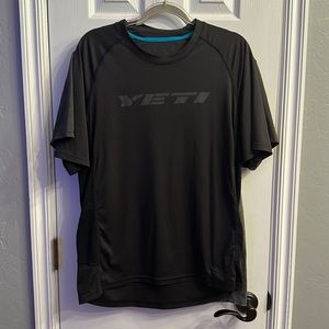 Two men’s size large mountain biking short sleeve t shirts